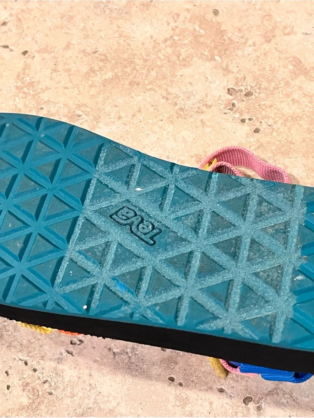 Teva Kid's Original Universal Sandals - 90s Multicolor - Kids Youth Size 2 - EUC